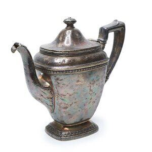 Antique International Silver Co The Roosevelt Hotel NYC Silver Coffee Pot